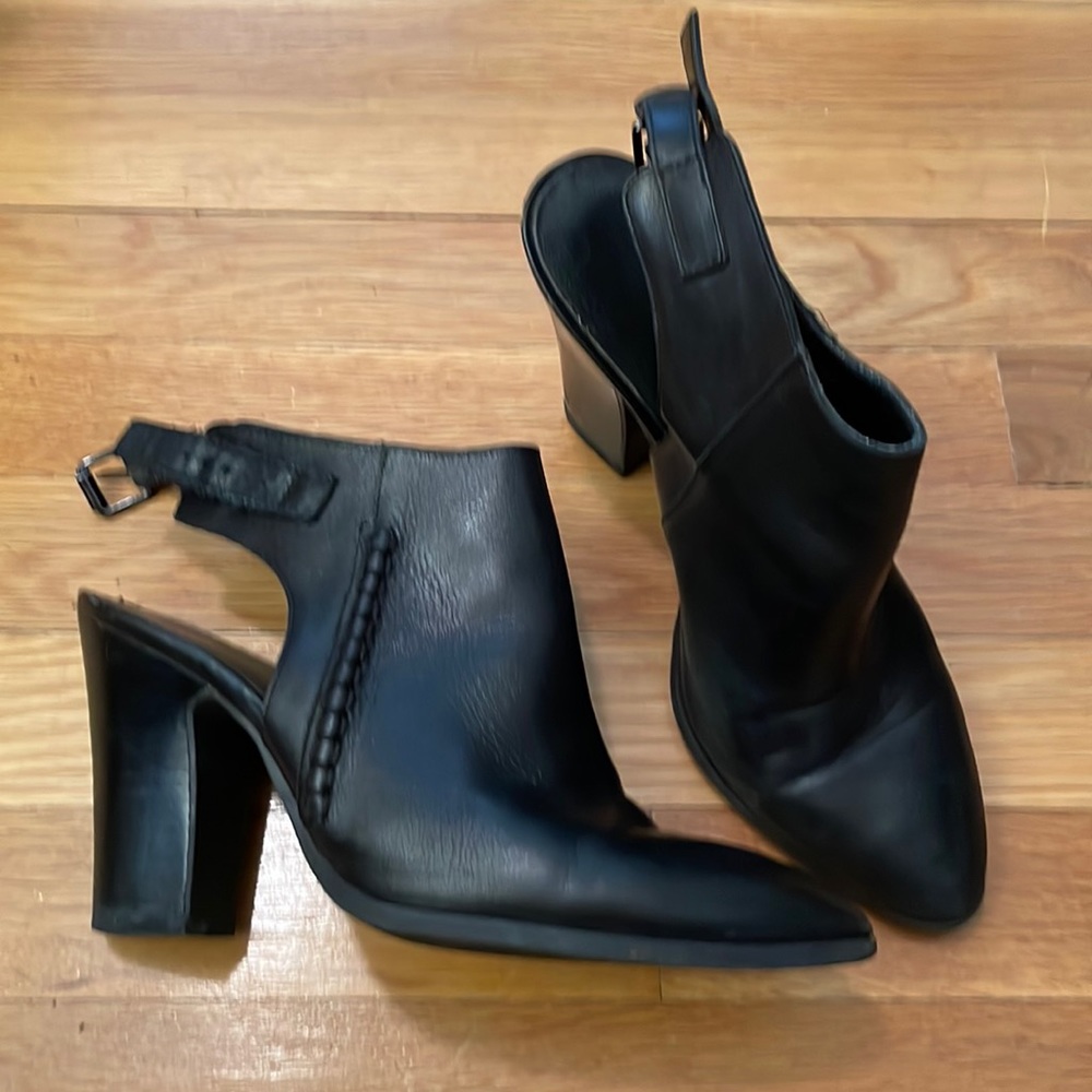 Franco Sarto open heel bootie